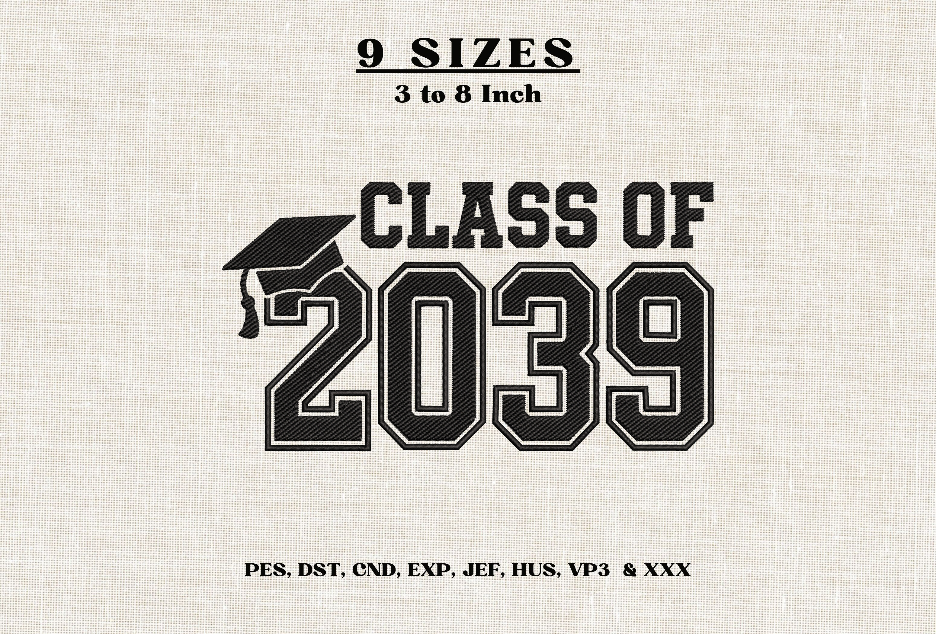 Class of 2027 Graduation Embroidery DST