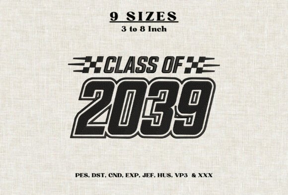Class of 2027 Graduation Embroidery DST