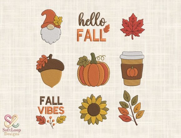 Cozy Fall Embroidery Bundle