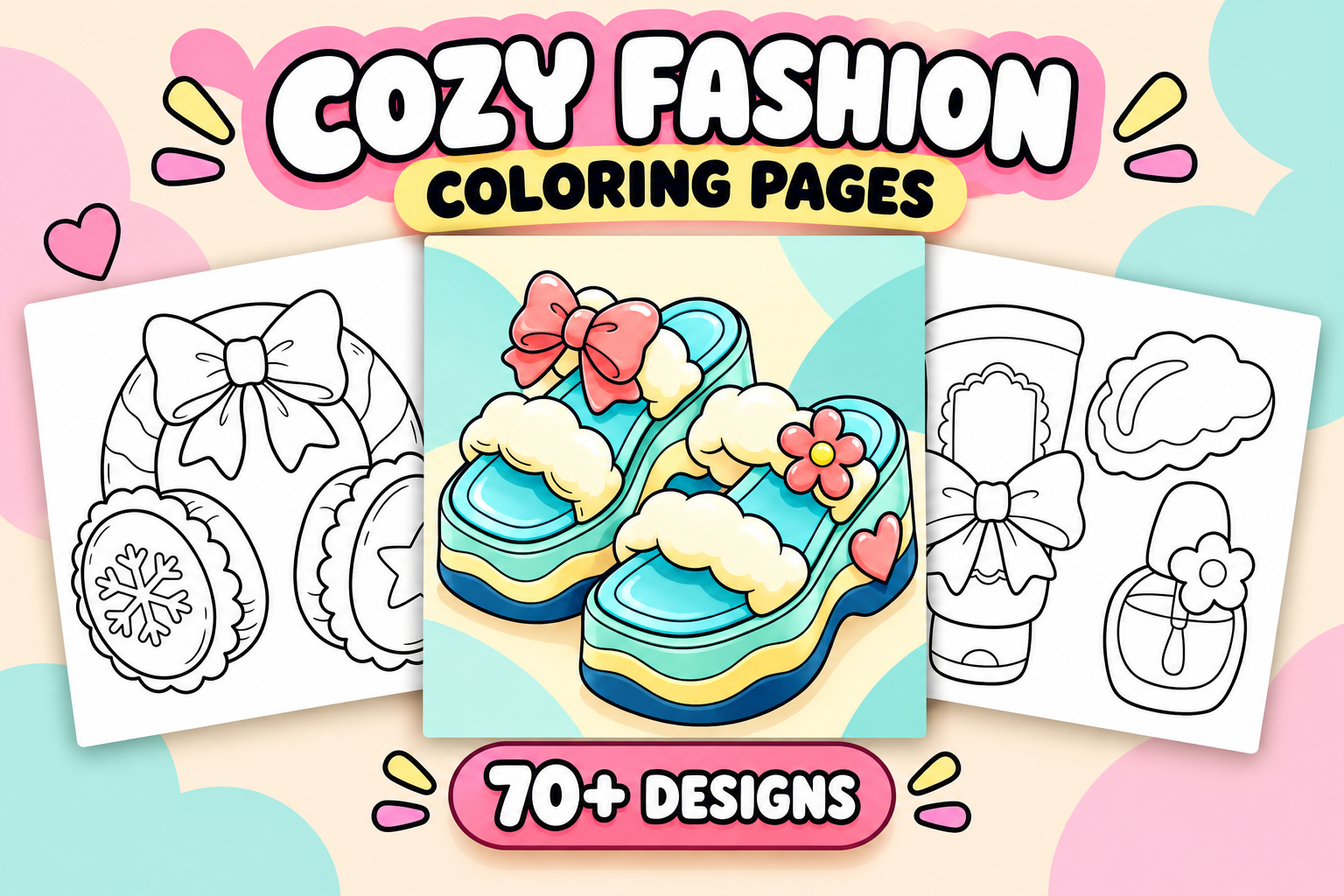 Cozy Fashion Coloring Pages #1