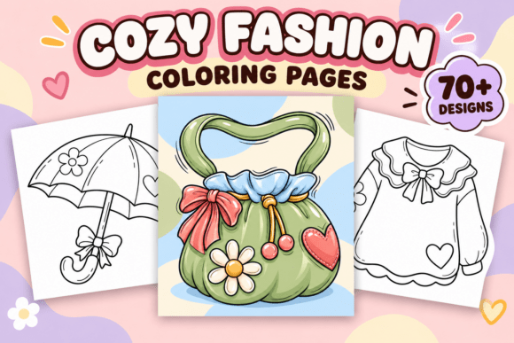Cozy Fashion Coloring Pages #3
