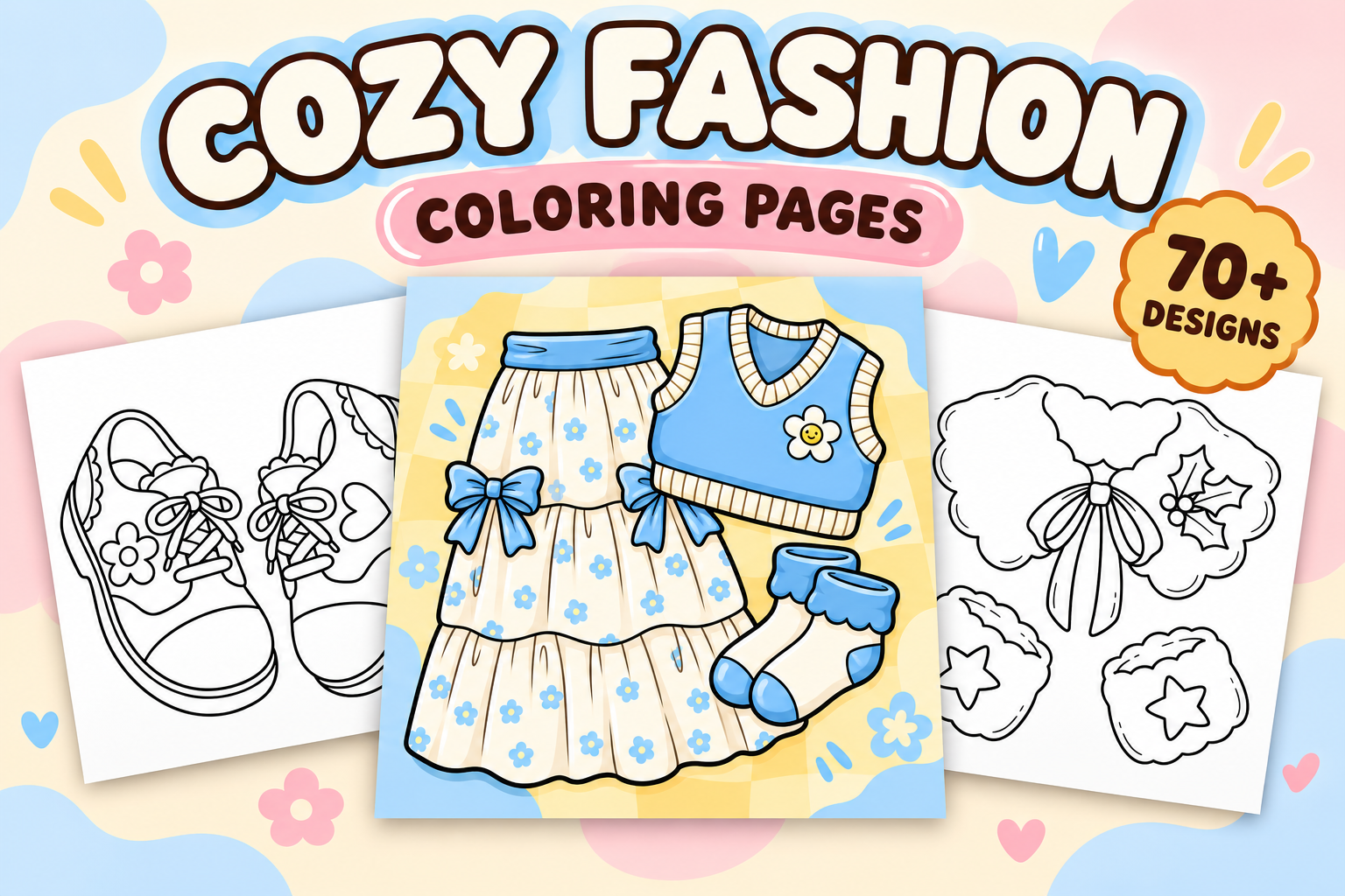 Cozy Fashion Coloring Pages #4
