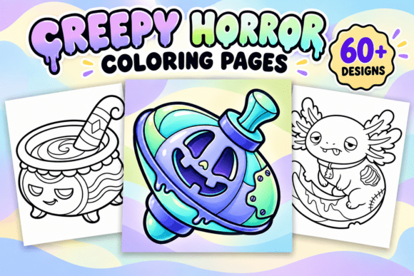 Creepy Horror Coloring Pages #1