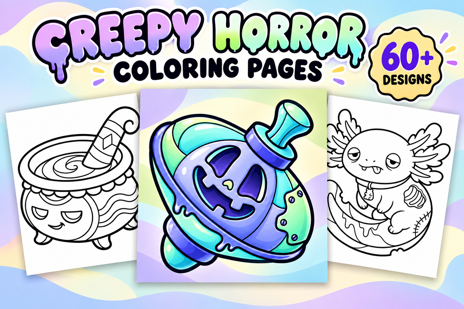 Creepy Horror Coloring Pages #1