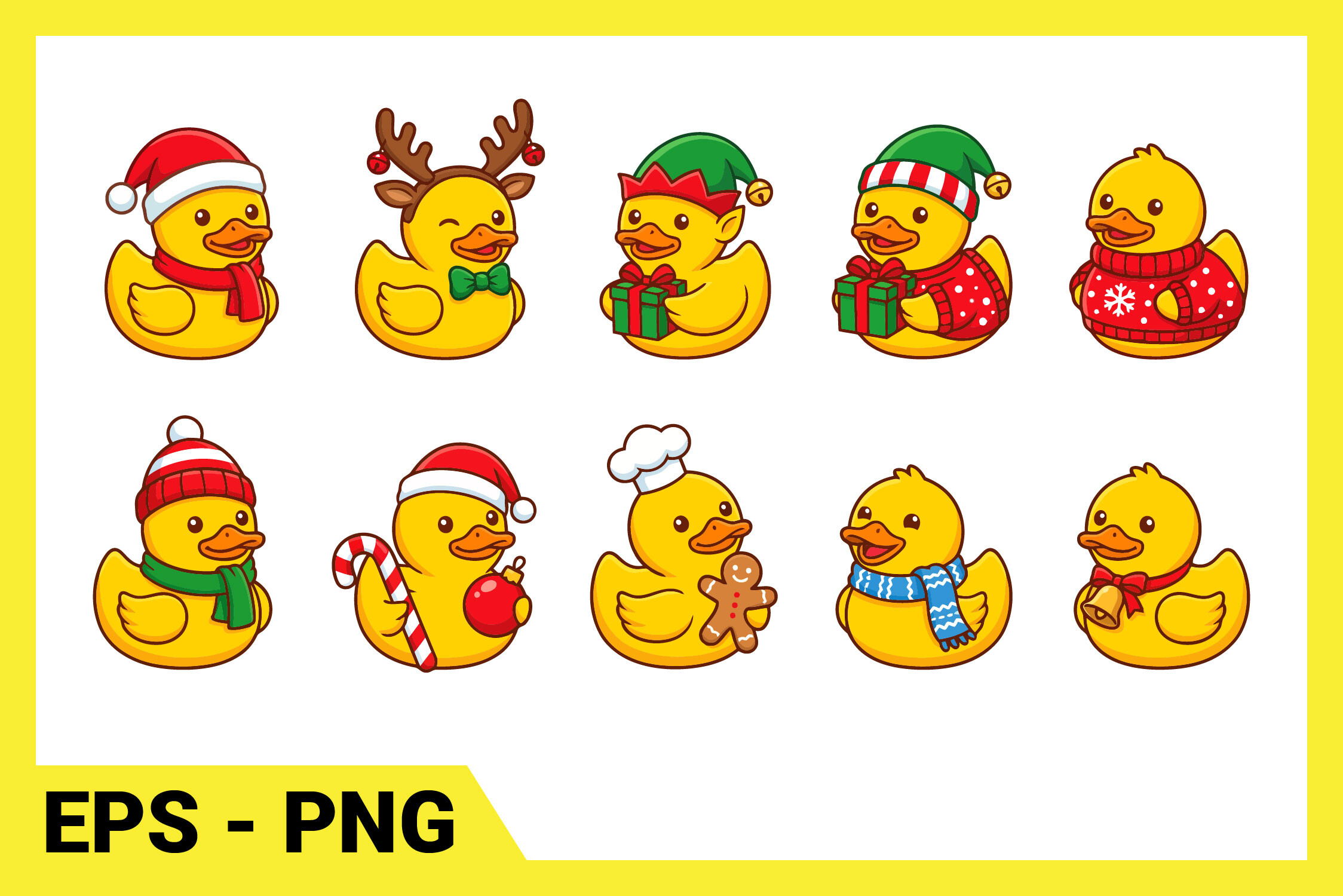 Cute Christmas Rubber Duck