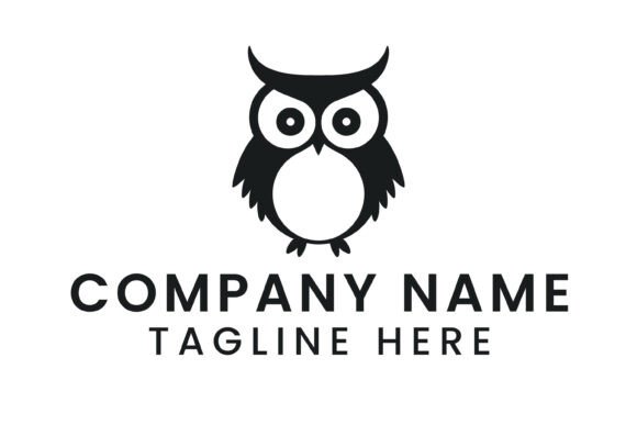Cute Wise Owl Mascot Logo Template