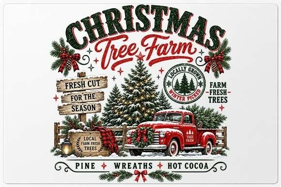 Fresh Cut Christmas Tree Farm PNG
