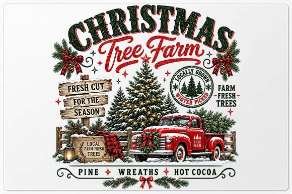 Fresh Cut Christmas Tree Farm PNG