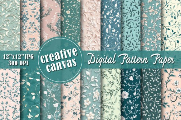 Holiday Botanical Digital Paper