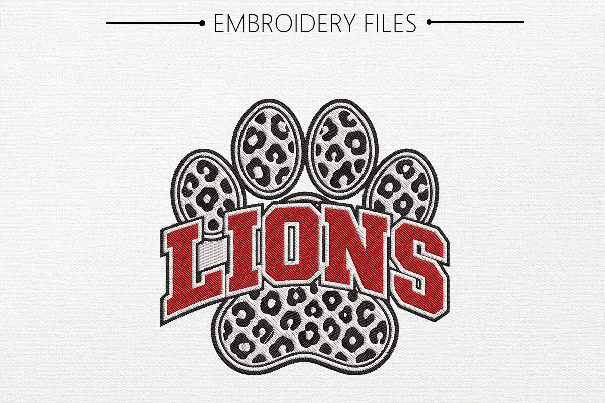 Lions Pow Mascot Design