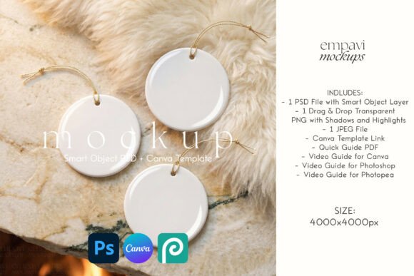Ornament Mockup Set of 3