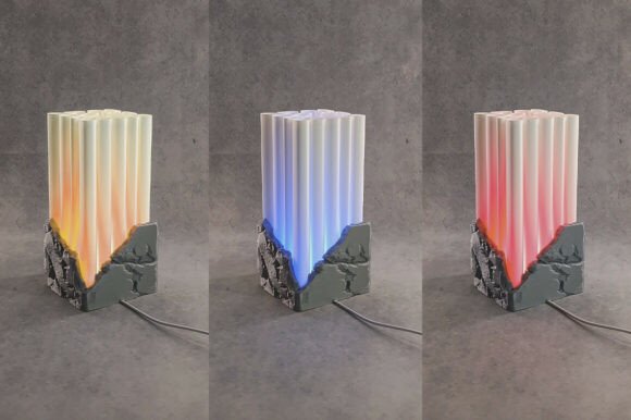 Rock Pillar LED Lamp – Modern 3D Printed Night Light (STL/3MF) - Image 2