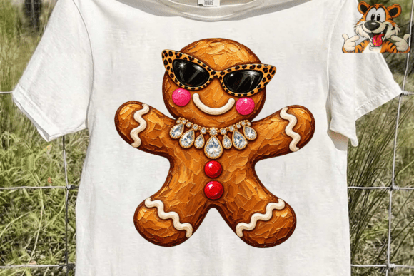 Sassy Gingerbread Woman PNG Sublimation