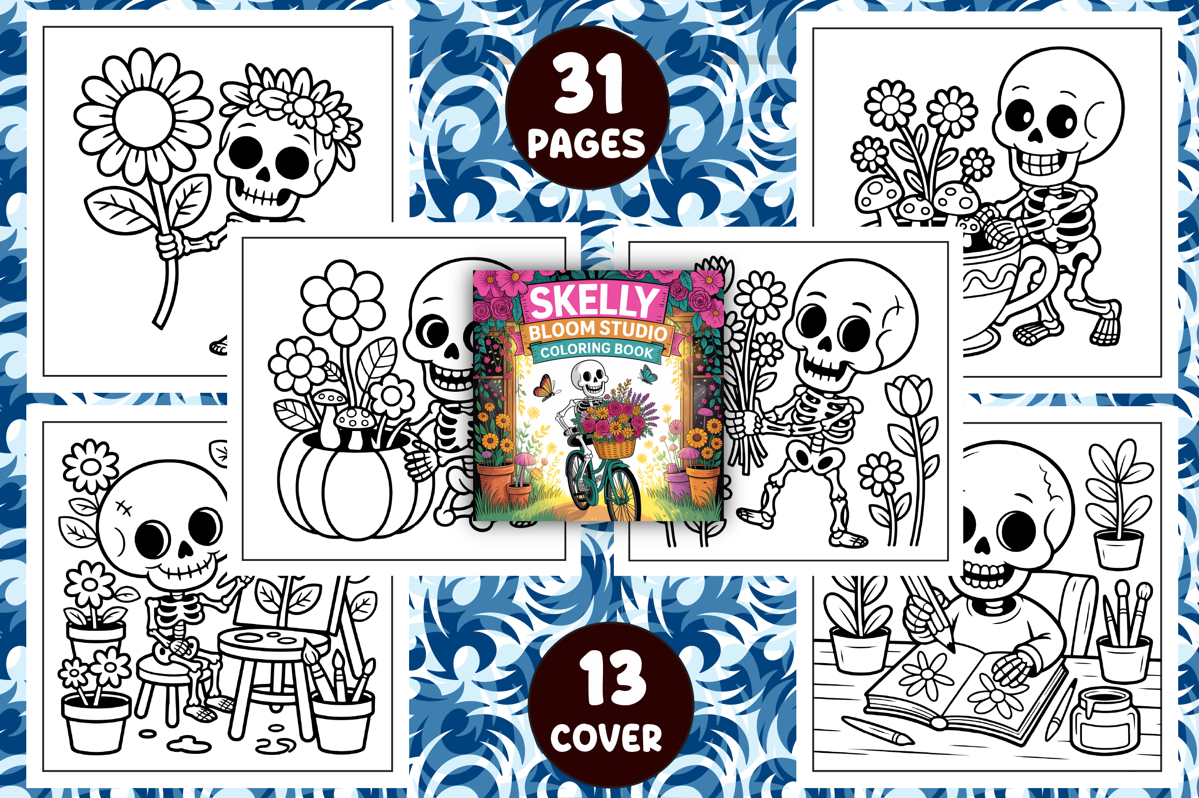Skelly Bloom Studio Coloring Pages