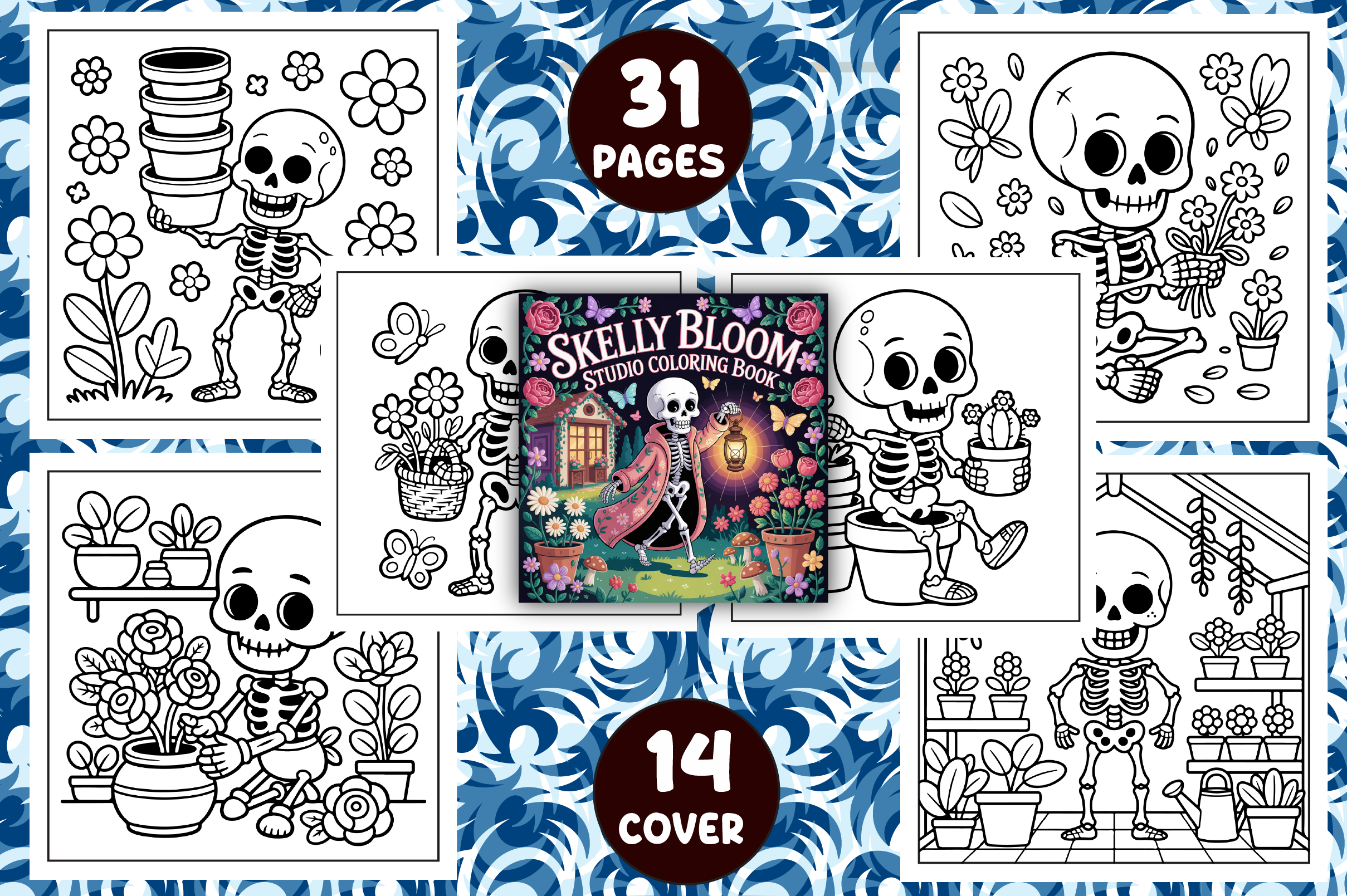 Skelly Bloom Studio Coloring Pages