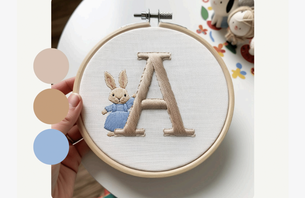 Storybook Bunny Embroidery Pattern