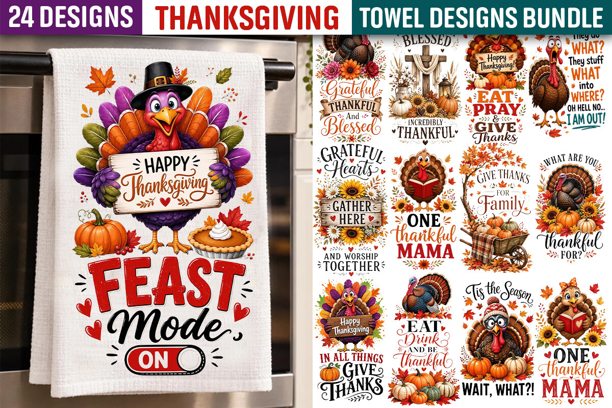 Thanksgiving Turkey Towel Sublimation