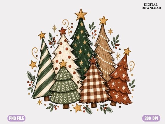 Vintage Christmas Tree Png