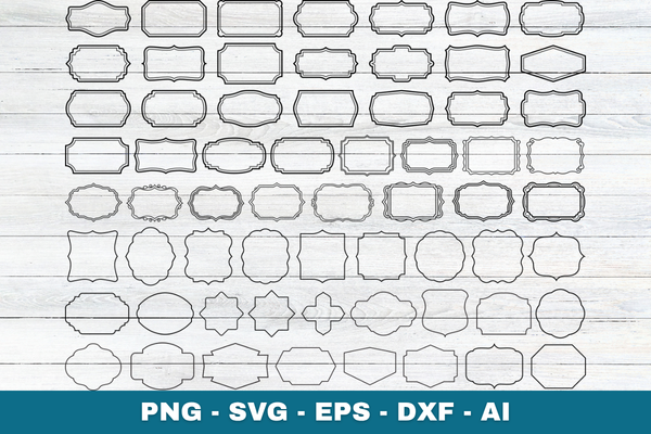 Vintage Frames SVG Cricut Bundle