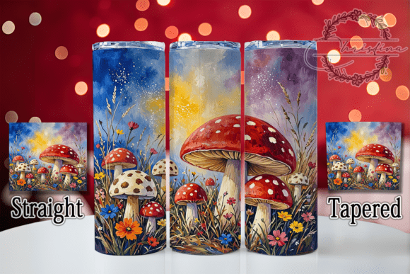 Whimsical Mushroom 20oz Tumbler