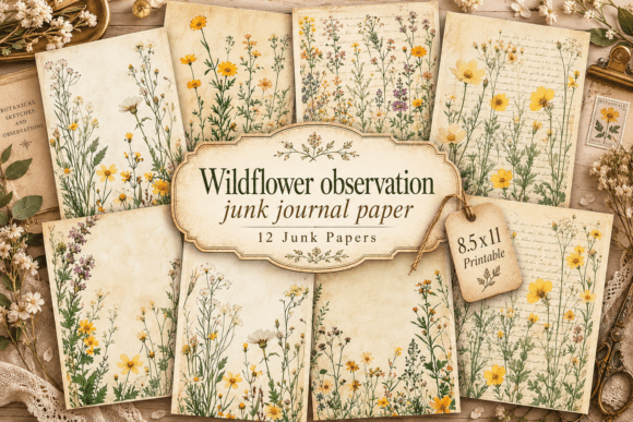 Wildflower Observation Junk Journal