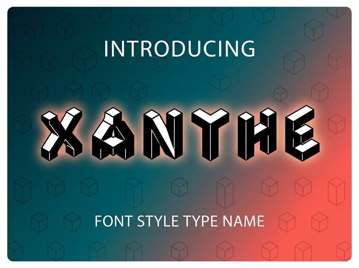 Xanthe preview, vintage style font
