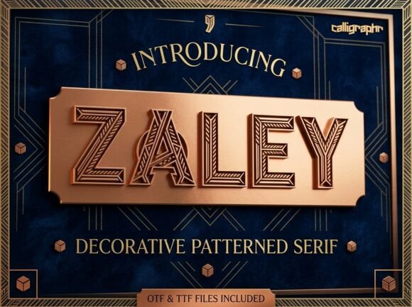 Zaley Display Font By kulturrno