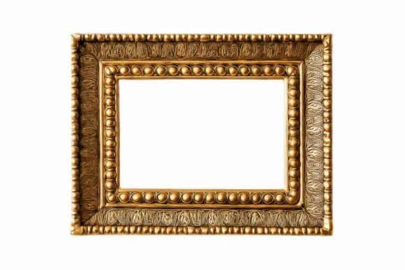 Golden Picture Frame Png