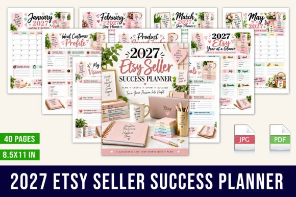 ✨ 2027 Etsy Seller Success Planner