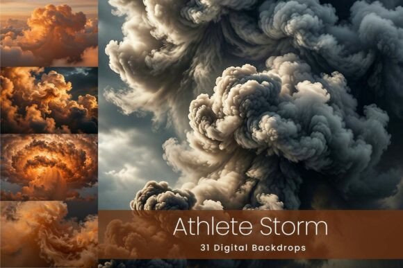 31 Athlete Storm Digital Backdrops