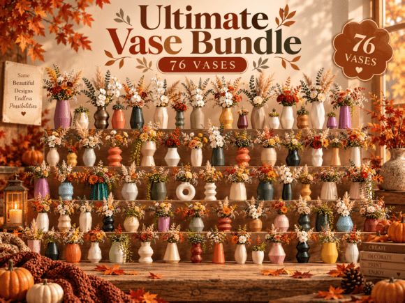 76 Vase STL Bundle | Ultimate 3D Printing Vase Collection - Image 1