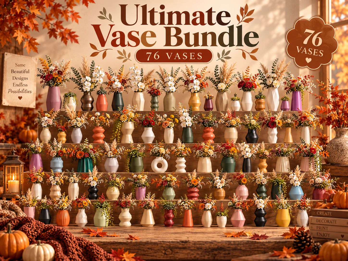 76 Vase STL Bundle | Ultimate 3D Printing Vase Collection - Image 8