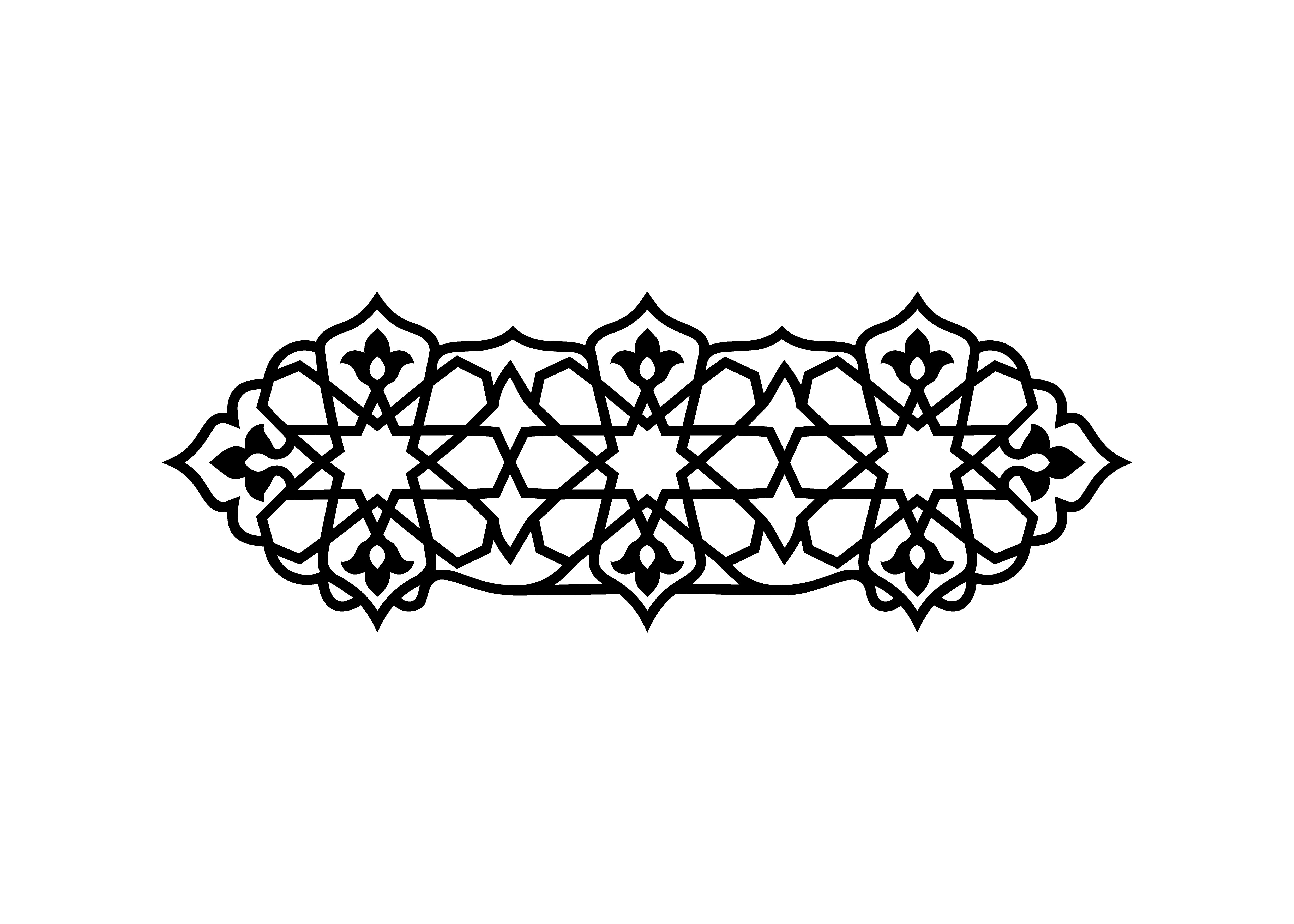 Arabesque Islamic Design SVG Cut File