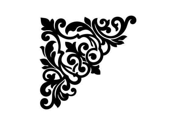 Artistic Luxury Decorative Corner SVG Cut