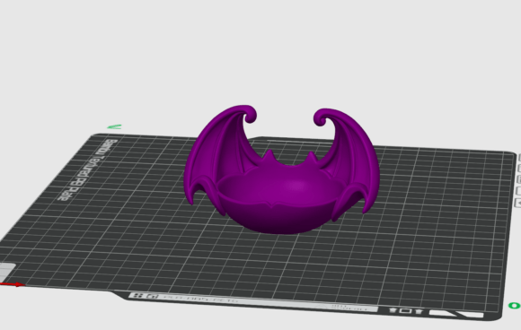 Bat Wing Trinket Dish STL | Gothic Jewelry Holder 3D Print File - Image 4