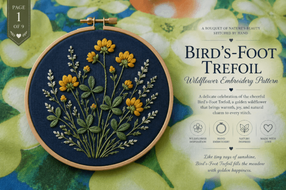 Bird’s-Foot Trefoil Embroidery