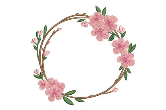 Cherry Blossom Floral Wreath
