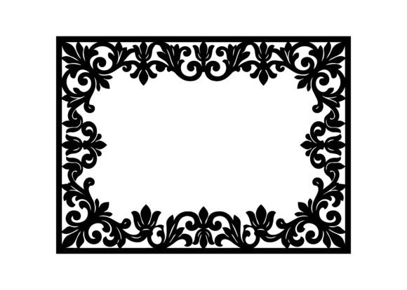 Classic Ornate Border Design SVG Cut