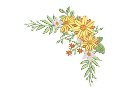 Corner Wildflower Floral
