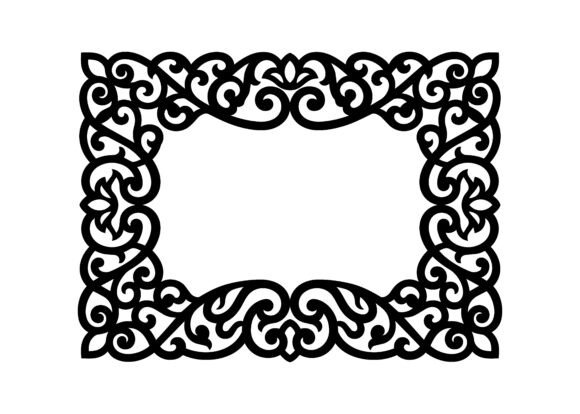 Decorative Ornate Border Design SVG Cut
