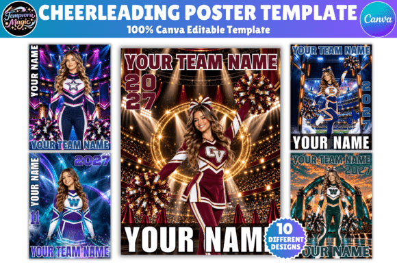Editable Cheerleader & Dancer Posters
