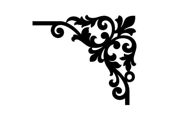 Enchanted Luxury Decorative Corner SVG Cut