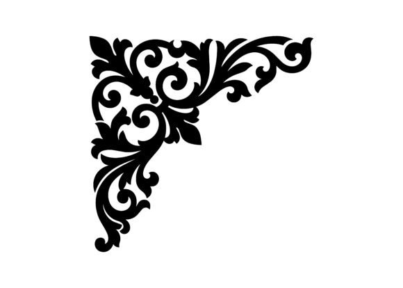 Exquisite Luxury Decorative Corner SVG Cut