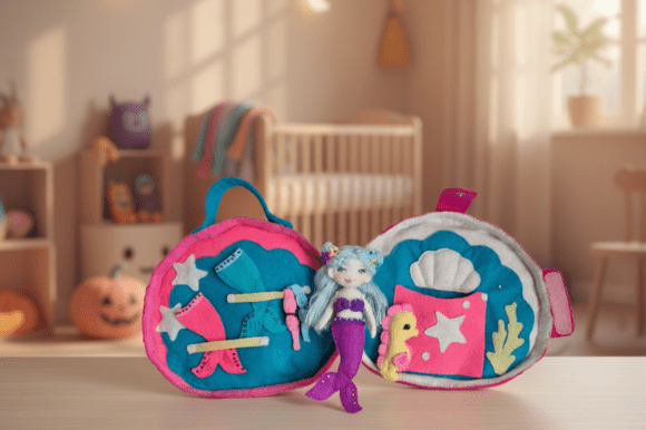 Felt Dollhouse for a Mermaid