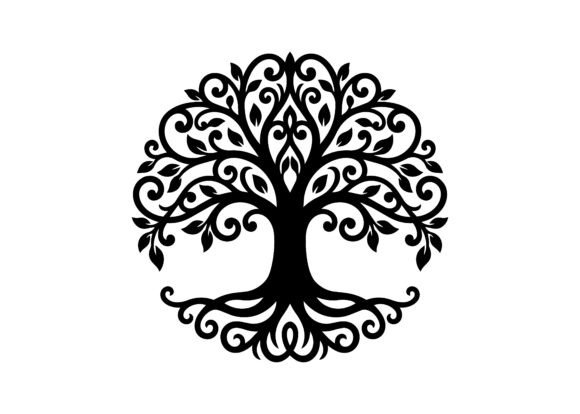 Filigree Ornate Tree of Life SVG Cut