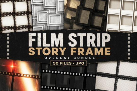 Film Strip Story Frame Overlay Texture