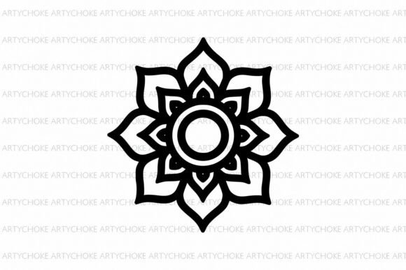 Floral Mandala SVG | Geometric Lotus