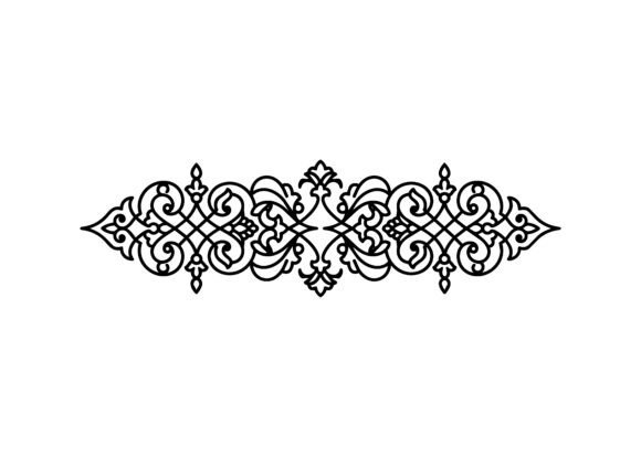 Flourished Islamic Vector Cut Design