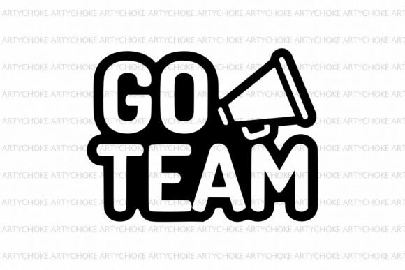 Go Team SVG | Megaphone Sports Cheer