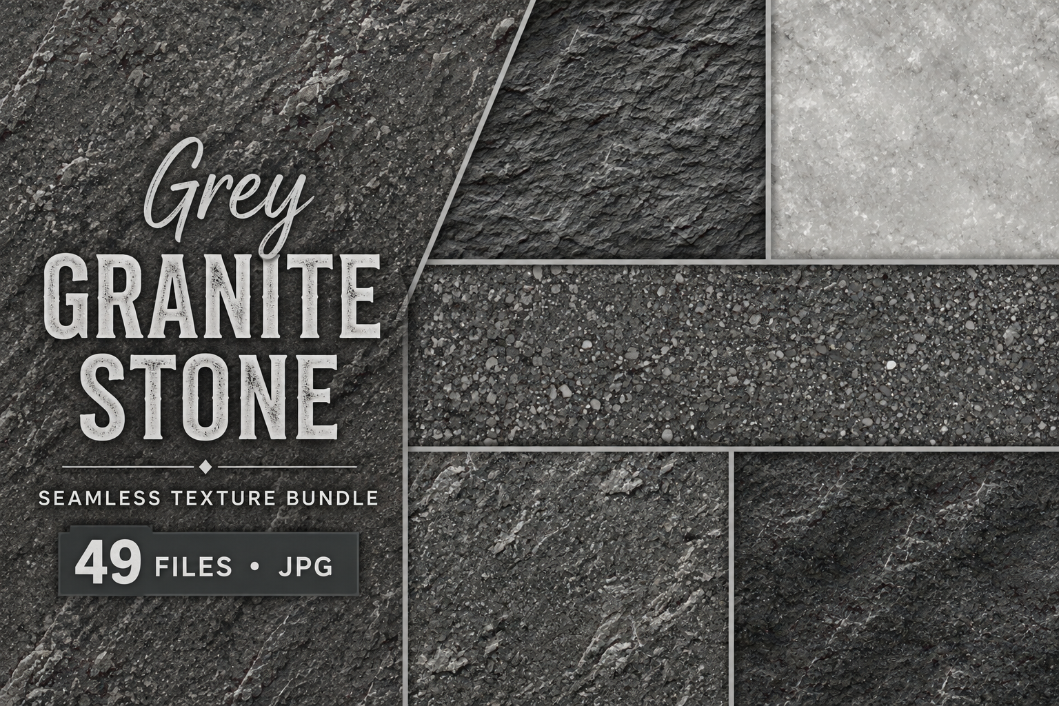 Grey Granite Stone Texture Grunge